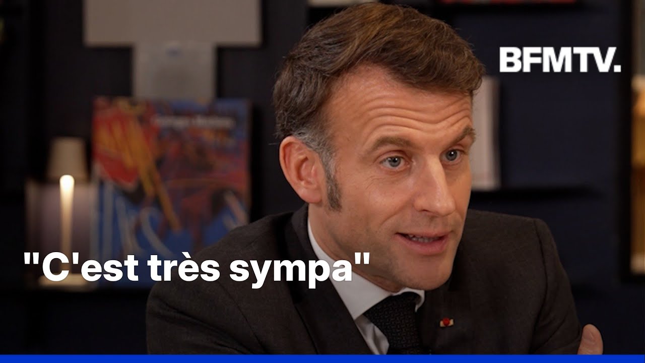 Emmanuel Macron r&eacute;agit au 