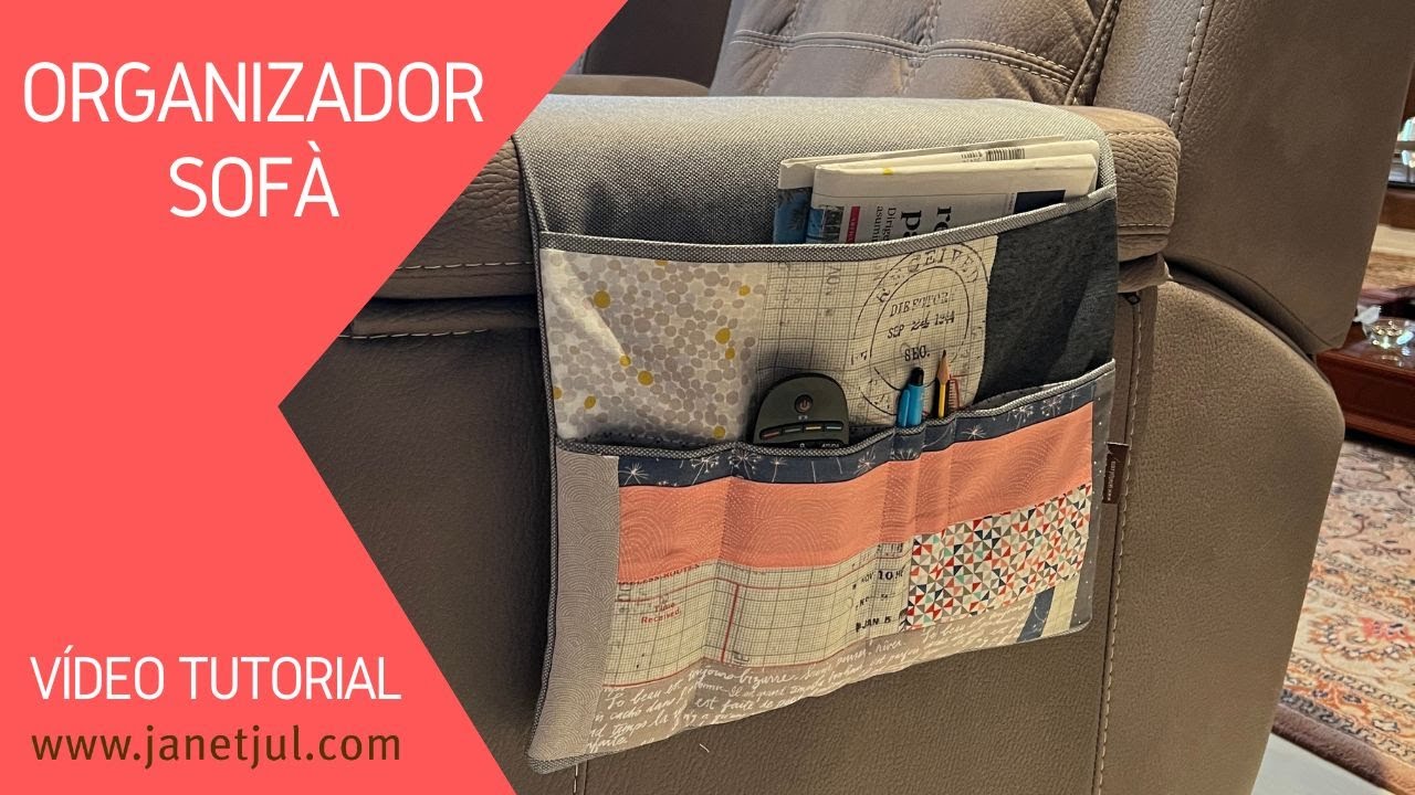 Como hacer un Organizador para sofá fácil y práctico - Tutorial