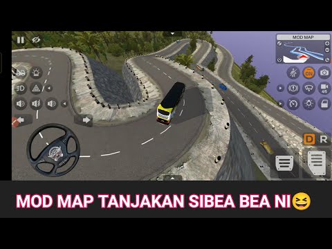 MOD MAP JALUR  tanjakan si bea bea,FITUR MOD MAP BUSSID#bussimulatorid