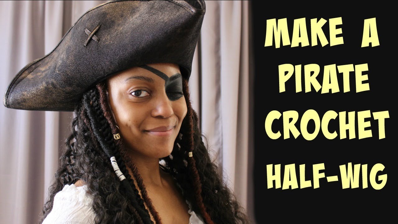 Crochet Boho Faux Lock halfwig for Cosplay