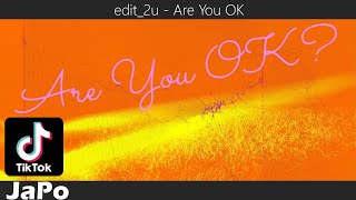 〖和訳・日本語〗TikTok | edit_2u - Are You OK (Lyrics)