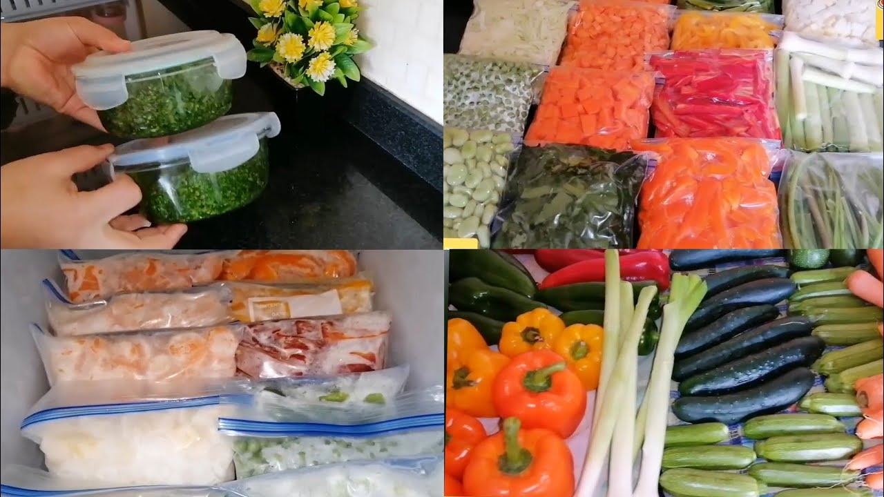 تحضيرات مسبقة لرمضان تنظيم الخضر في المجمد  طريقة الإحتفاظ الصحيحة مضيعي تاحاجة وفري التعب عليك