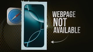 How to Fix the Webpage is Not Available iPhone (tutorial)