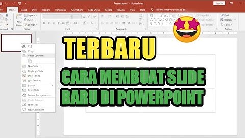 CARA MEMBUAT SLIDE BARU DI POWERPOINT | TERBARU