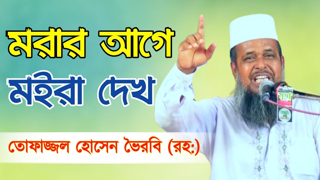 মরার আগে মইরা দেখো | হাফেজ তোফাজ্জল হোসেন ভৈরবি | Mawlana Tofazzal Hossain Mayer Waz | মায়ের ওয়াজ