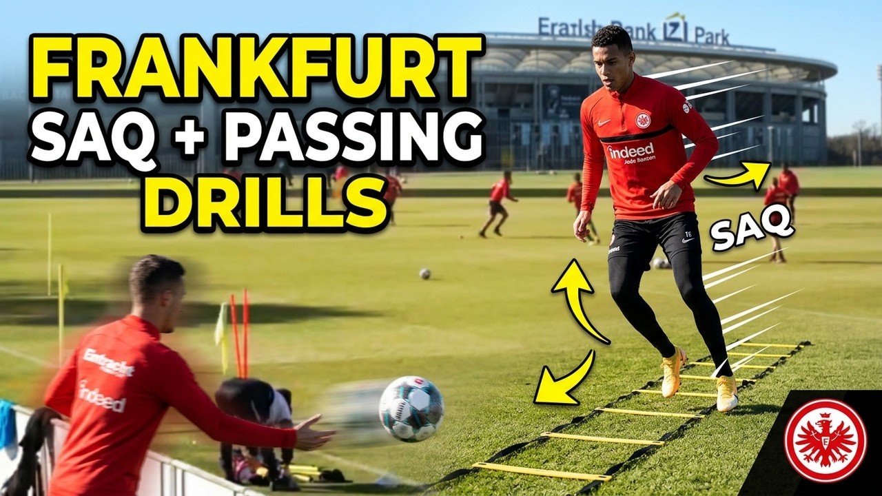 🏃⚽Warm Up + SAQ Activation Drills + Passing / Eintracht Frankfurt