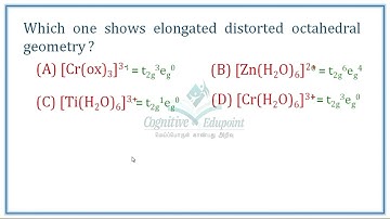 Jahn Teller Distortion | geometry | PG TRB Chemistry Qn solved | Cognitive Edupoint
