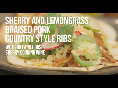Sherry and Lemongrass Braised Pork Country Style Ribs