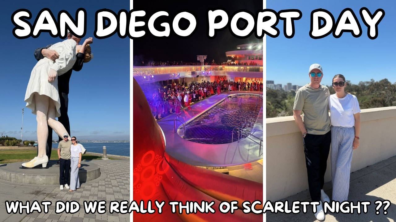 SAN DIEGO PORT DAY | BRILLIANT LADY SHIP WALKTHROUGH | SCARLETT NIGHT | BALBOA PARK