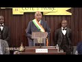 Premier discours officiel de Patrick Achi, nouveau Président élu de l'Assemblée Nationale
