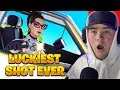 Reacting To The LUCKIEST Fortnite Clips EVER...