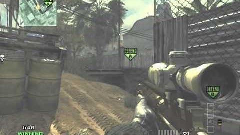 1v5 Clutch with sniper MW3