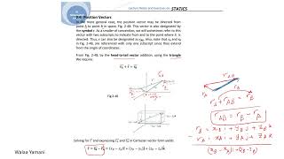 Lecture 4:Position Vector متجه الموقع