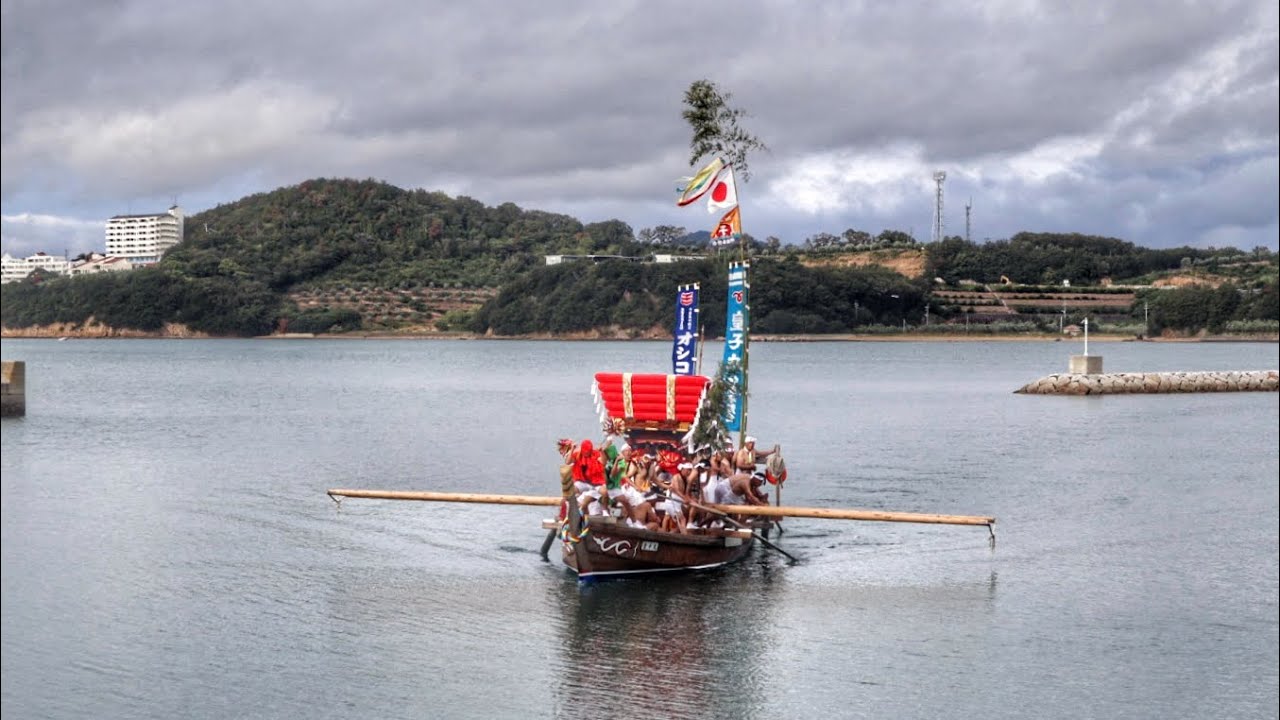 令和７年   香川県小豆郡小豆島町  池田 亀山八幡宮秋祭り  神浦太鼓台  オシコミ　