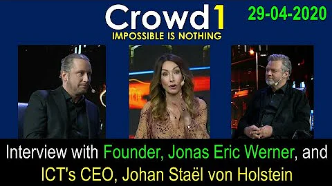 #Crowd1 CEO Johan stael  von again