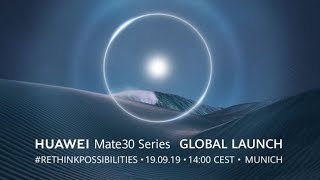 HUAWEI MATE 30 Series Globle Live Launch Event From Munich