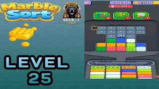 Marble Sort hard Level 25 Walkthrough Solution 