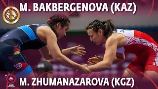 Madina Bakbergenova (KAZ) vs Meerim Zhumanazarova (KGZ) - Final // Asian Championships 2022