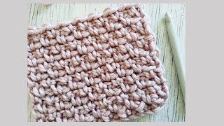 Puntada a crochet fácil y rápida: Punto musgo