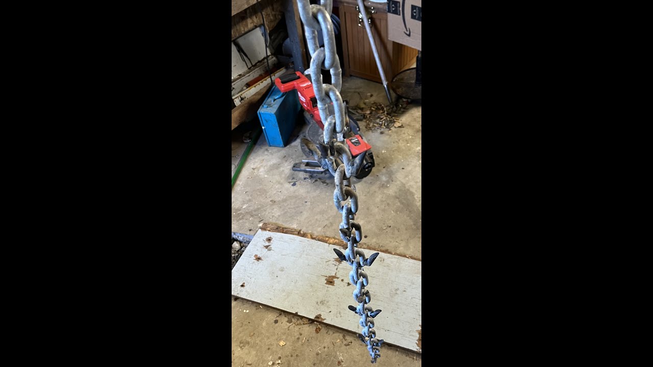 chain drag for retrieving lost crab pot lines, anchor lines, salt water, fresh water,