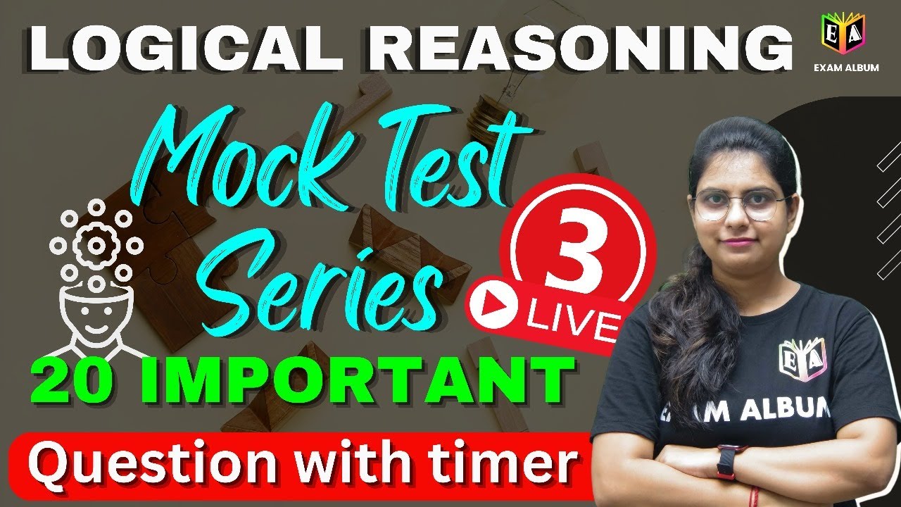 Logical Reasoning Mock Test Series 3 | ANM/GNM,JENPAS UG & OTHER EXAM ...