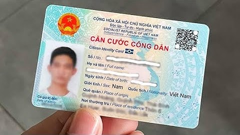 CCCD gắn chip Thuận tiện và ưu việt Người dân hưởng lợi gì (tìm tội phạm rễ ràng hơn)