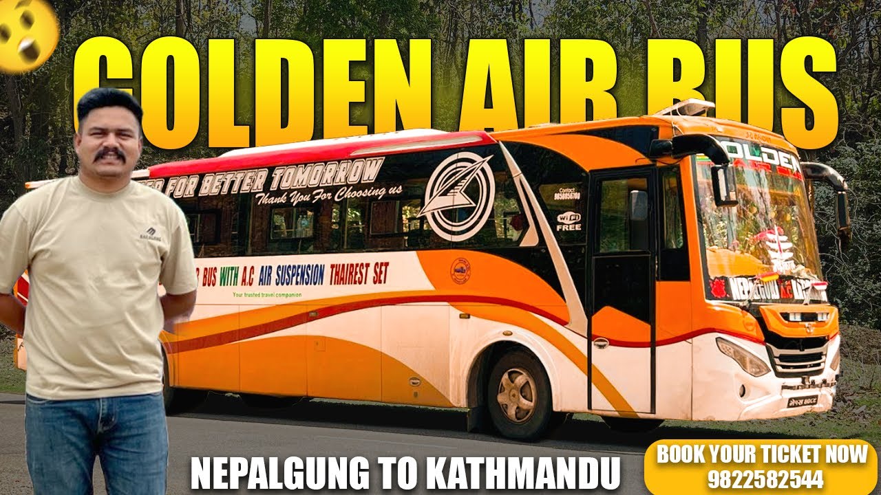 My New Job - Golden Air Bus | Nepalganj to Kathmandu | Zunge Daai