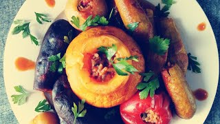 أطيب محاشي نباتية مشكلة 🧡 vegan stuffed vegetables