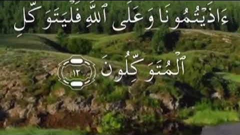 سورة ابراهيم صفحة ٢٥٧ مكتوبة مكررة بصوت سعد الغامدي