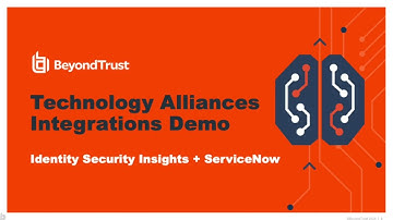 ServiceNow SecOps - BeyondTrust Identity Security Insights Integration