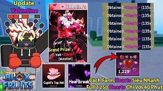Hướng Dẫn Cách Farm Hearts Siêu Nhanh Full 1250 Stack Chỉ Với 40 Phút Events Valentine | Blox Fruits screenshot 4