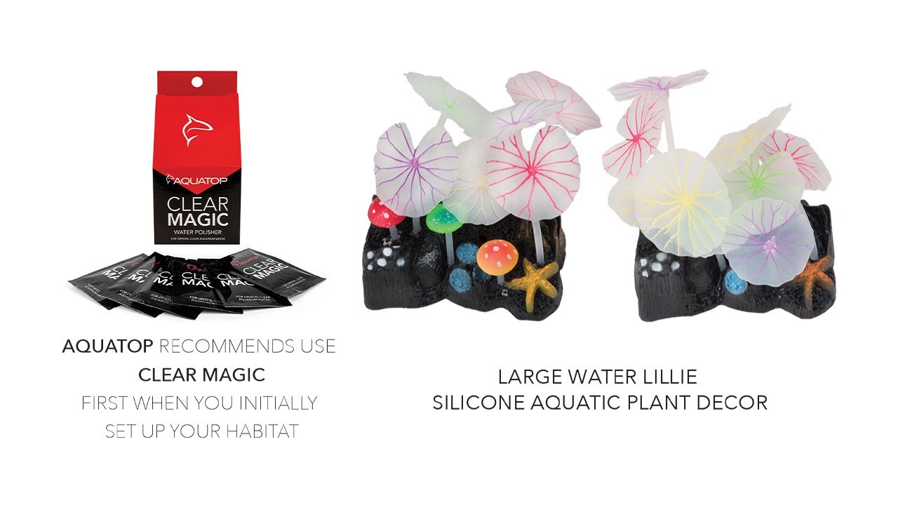 Aquatop Large Water Lillie Silicone Aquatic Plant Décor