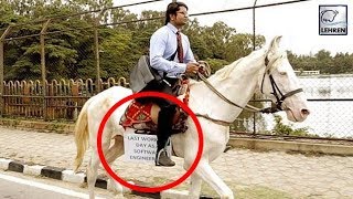 To Protest Against Traffic, Software Engineer Rides Horse On His Last Day At Work | Lehren News screenshot 4