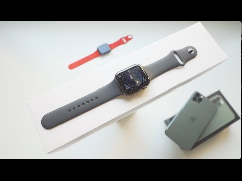 فتح علبة ساعة أبل الجيل الخامس Apple watch series 5 - YouTube