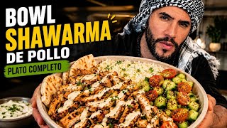 BOWL DE POLLO SHAWARMA | Alta Proteína, Fresco y Delicioso