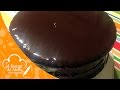 Cobertura brillante de chocolate para tartas