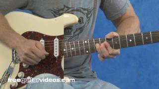 Video thumbnail of "Am Pentatonic Blues Guitar Licks"