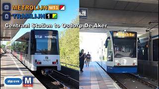 Amsterdam Metro POV Ride: Centraal Station to Osdorp De Aker Via Station Lelylaan Amsterdam Metro POV Ride: Centraal Station to Osdorp De Aker Via Station Lelylaan