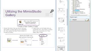 Using the MimioStudio Gallery