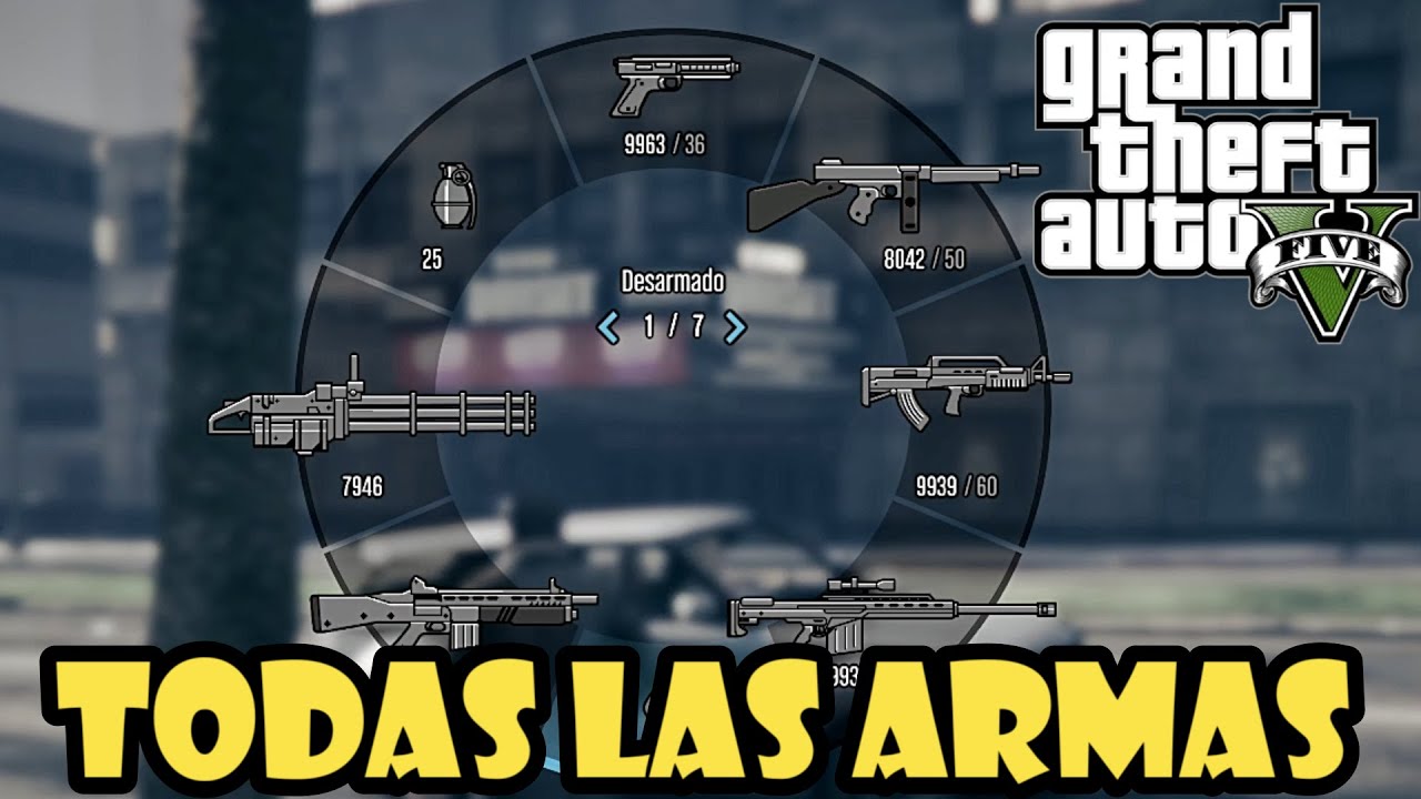Como Tener TODAS Las ARMAS En GTA 5 Modo Historia YouTube 