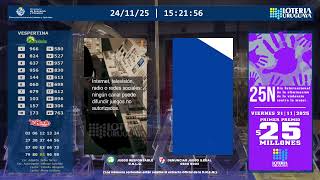 Emisión en directo de Loteria Uruguaya