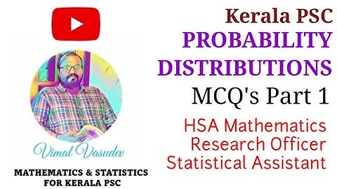 Probability Distributions Part 1| HSA Mathematics, Research Officer, & Statistical Assistant | KPSC