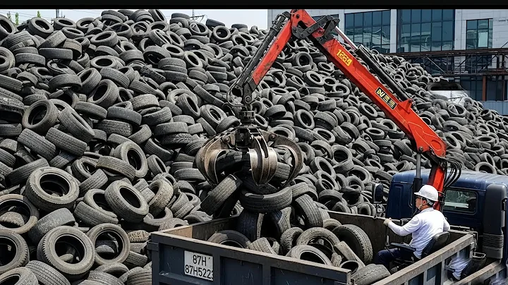 Amazing Recycling Process of waste Tires | Incredible Method of Oil Extraction from Scrap Tires