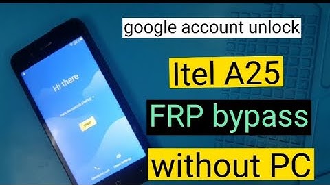 itel A25 Frp Bypass 2022 Itel (L5002) Google Account Unlock without /PC Android 9 Pie