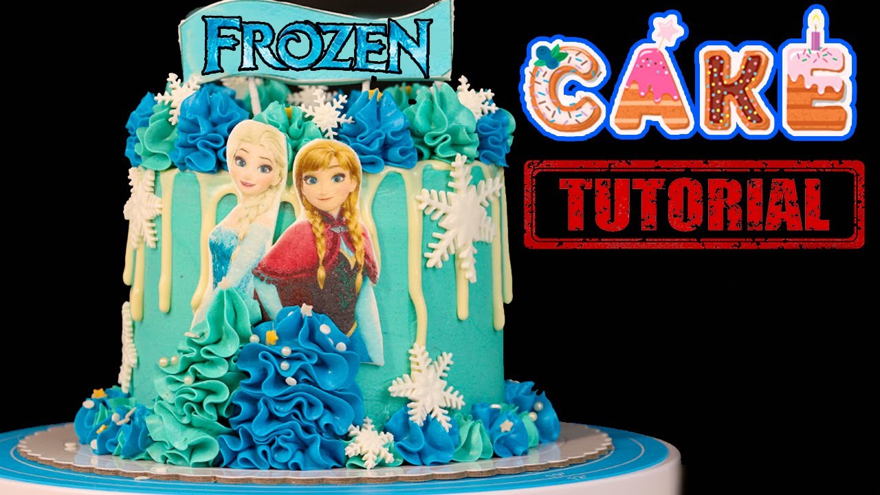 Cómo decorar una tarta de Frozen❄ ELSA y ANNA Cake !❄ Princess Frozen Cake  ❄ Cake Decorating # 25 