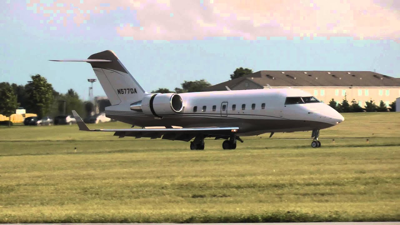 [HD] Bombardier Challenger 604 Reading Regional Airport