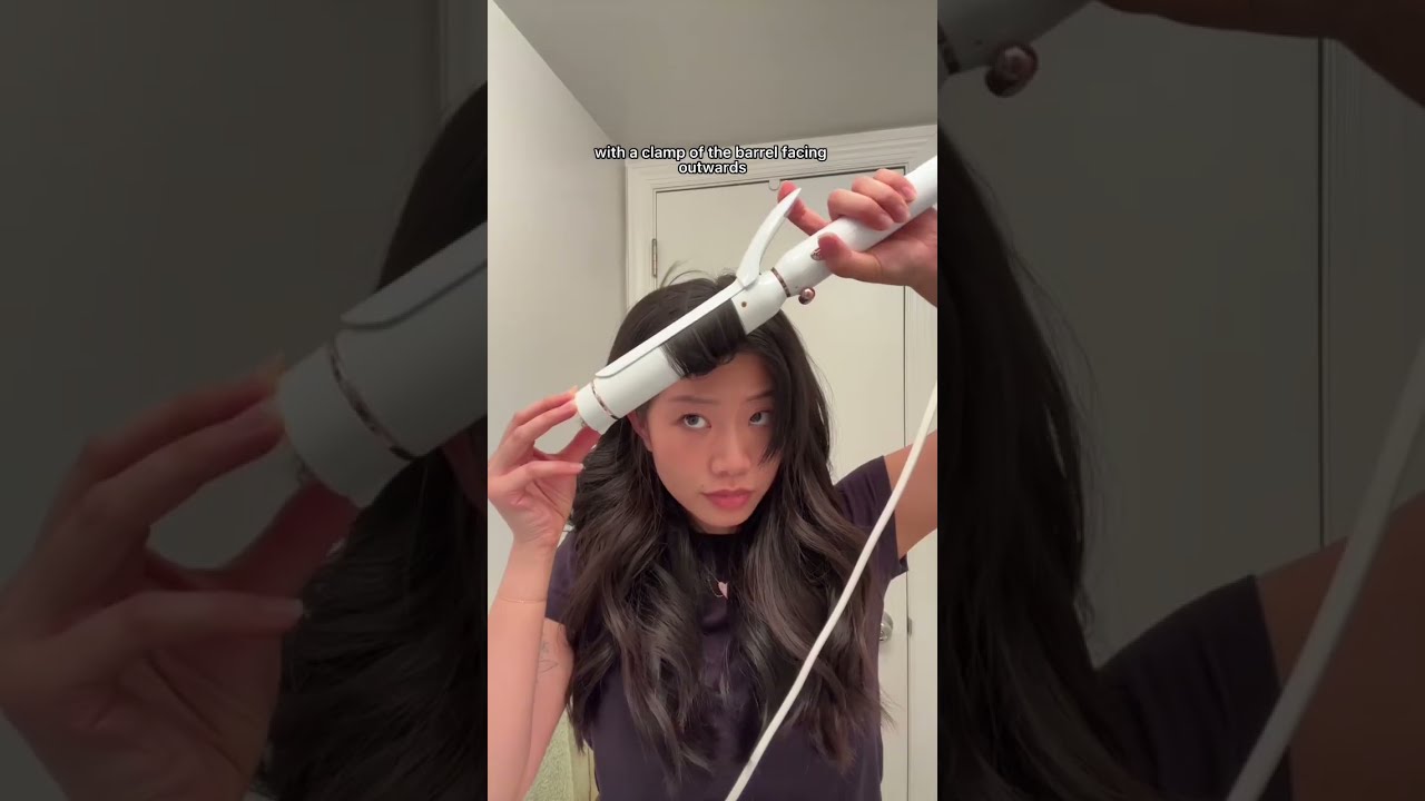 Styling Curtain Bangs With A Curling Iron 