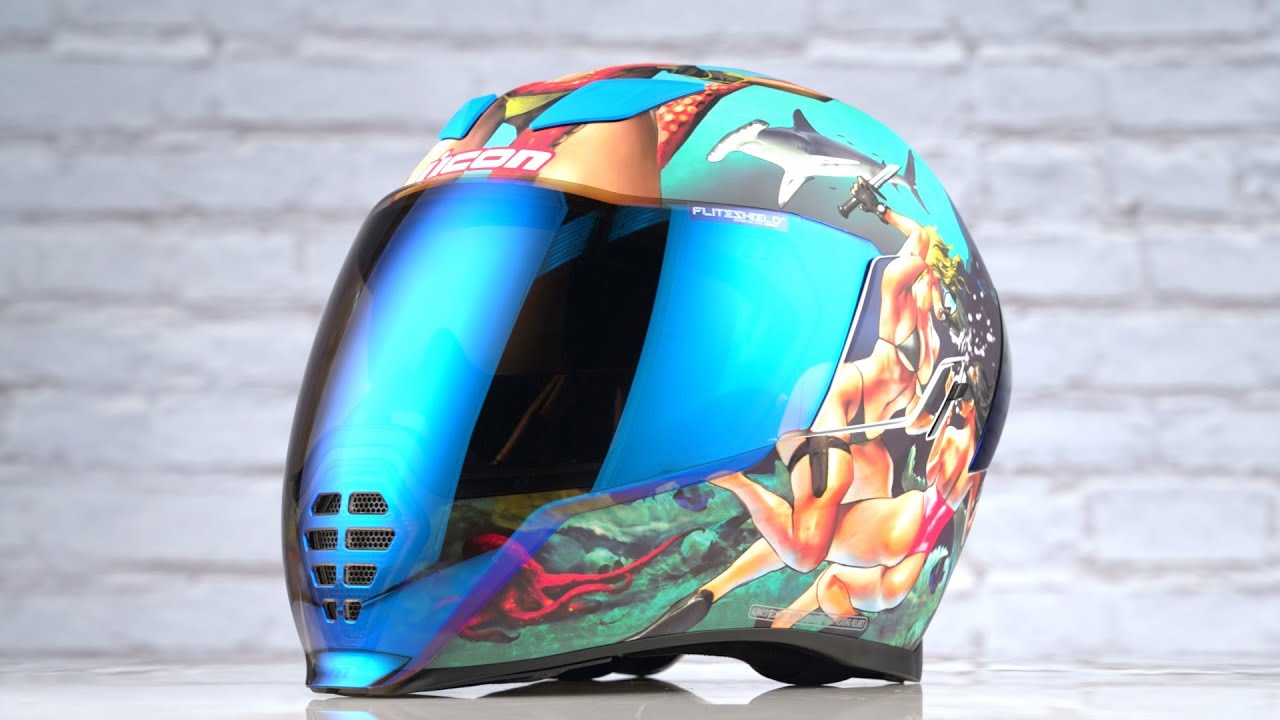 Casque ICON AIRFLITE FREEDOM BATTELSCAR casque moto original ICON