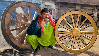 Master Craftsman at Work – Making a Traditional Wooden Hand Cart Wheel