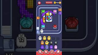Pixel Flow Level 4311 Very Hard - The one with purple, yellow, orange and white ball and pumpkins